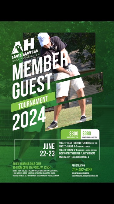 Member-Guest : June 22nd and 23rd.  2024